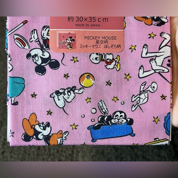 Disney Mickey & Friends Cut Cloth Fabric Sewing Crafts Japan Exclusive Official - Picture 4 of 6